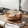 Hammered Solid Copper Cooking Pan, Tin Lined Inside, thumbnail 1 of 6