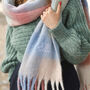 Personalised Pastel Multicoloured Check Winter Scarf, thumbnail 1 of 12