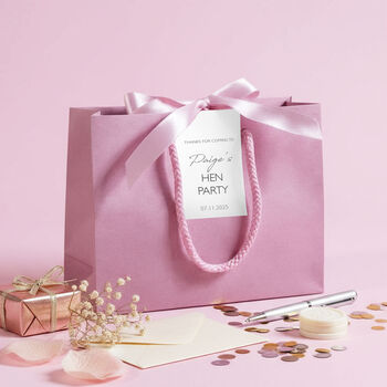 Hen Party Luxury Gift Bags With Personalised Tag, 9 of 11