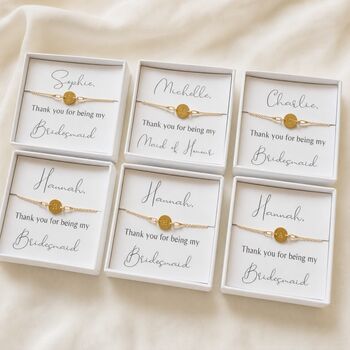 Personalised Bridesmaid Bracelet, 3 of 9