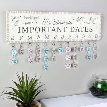 Personalised Classroom Birthday Wall Planner – Teacher Gift, 2 of 2