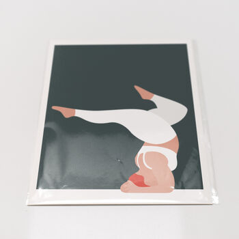 Forearm Stand Yoga Art Print, 6 of 7