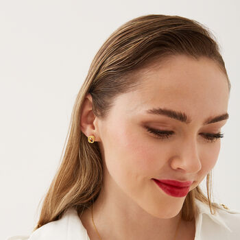 Dripping Molten Natural Textured Earring, 6 of 10