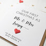 Personalised First Christmas As Mr And Mrs Card, thumbnail 3 of 5