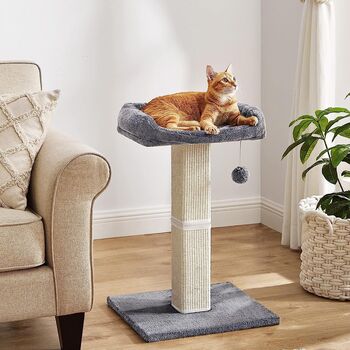 Cat Scratching Post With Sisal Plush Cat Tree, 3 of 10