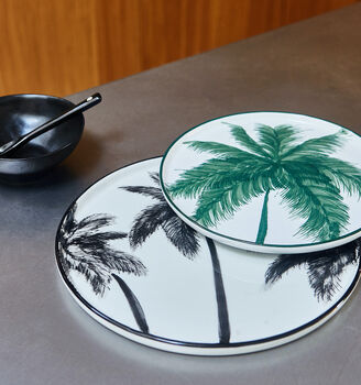 Porcelain Palm Dinner Plate, 5 of 7