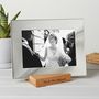 Silver Photo Frame With Personalised Stand, thumbnail 2 of 10