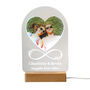 Personalised Infinity You And Me Photo Upload Heart LED Light, thumbnail 9 of 9