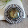 Labradorite Necklace In Black Sterling Silver, thumbnail 1 of 4