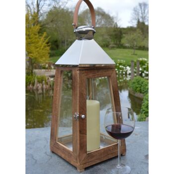 Wooden Candle Lantern, 4 of 8