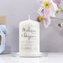 Personalised Engagement Chevron Candle, thumbnail 2 of 6
