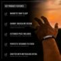 Men's Adjustable Black Leather Bracelet | Genuine Thick Double 6mm Woven Leather With Stainless Steel Snap Clasp, thumbnail 5 of 6