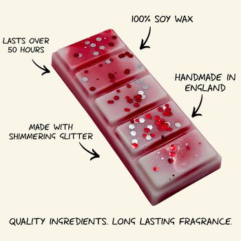 Soft Rose And Jojoba Wax Melt, Floral Home Fragrance, 3 of 5