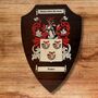 Wooden Shield With Full Colour Coat Of Arms, thumbnail 5 of 8