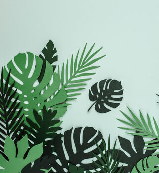 Green Tropical Leaf Decorations, 6 of 12