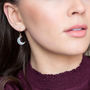 Mismatched Moon And Star Sparkle Earrings, thumbnail 4 of 9