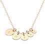 Gold Plated Family Necklace With Initials, thumbnail 2 of 4