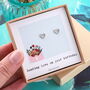 'Sending Love On Your Birthday' Heart Earrings, thumbnail 1 of 6