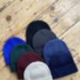 Embroidered Personalised Slogan Beanie Hat, thumbnail 9 of 9