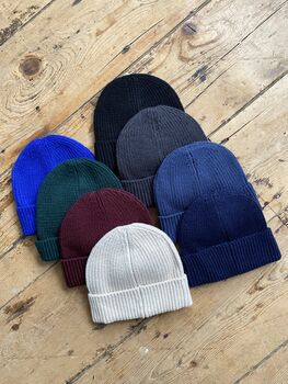 Embroidered Personalised Slogan Beanie Hat, 9 of 9
