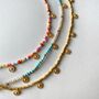 Colourful Bead Choker With Gold Vermeil Or Silver Coins, thumbnail 11 of 12