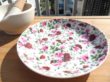 Large Cup And Saucer In Ditsy Pink Summertime Chintz Design, 6 of 12