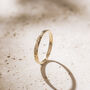 Solid 9ct Gold Hammered Ring, thumbnail 1 of 6