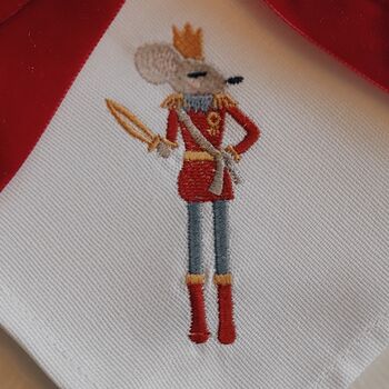 Mouseking Embroidered Napkin, 2 of 2