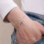 Personalised 3D Border Collie Silver Chain Bracelet, thumbnail 1 of 10