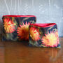 Dahlia Velvet Makeup And Travel Pouch | Great Gift For Mum, thumbnail 3 of 11