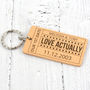 Personalised First Date Ticket Keyring, thumbnail 1 of 2