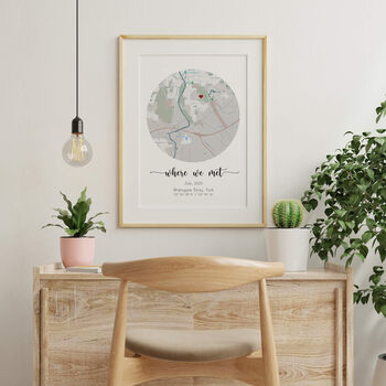 'Where It All Began' Circle Location Map Print, 4 of 12