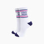 Cool Mom Organic Cotton Sports Socks In White, thumbnail 1 of 4