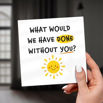 Sen Thank You Card, Personalised Support Worker Gift, 2 of 7