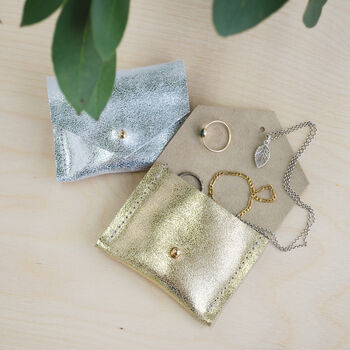 Bridal Jewellery Pouch In Cream, Pearl, Silver And Gold, 2 of 9