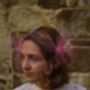 Bunched Veil In Pink 'Filipa', thumbnail 2 of 8