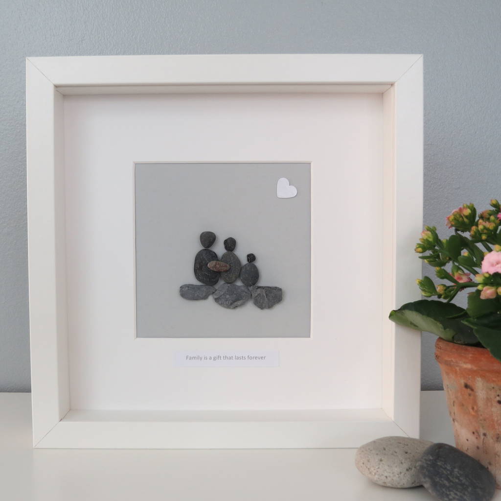 Personalised Family Pebble People Picture Artwork, 1 of 8