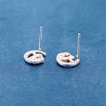 Silver Tinkerbell Stud Earrings, Fairy Earrings, Girls Studs, 6 of 7