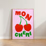 Pink Mon Cheri French Kitchen Print, thumbnail 1 of 5
