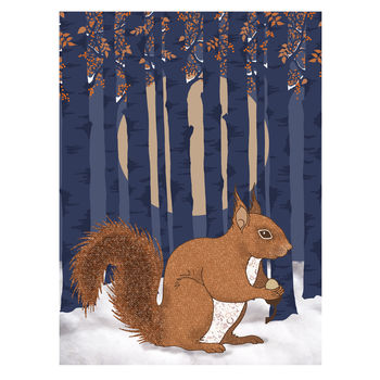 Red Squirrel Card, 2 of 3