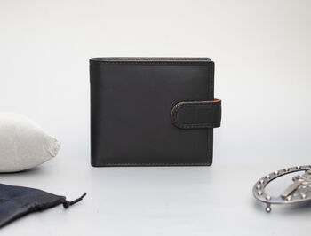 Personalised Wallet With Coin Pocket Rfid Men's Gift, 6 of 10
