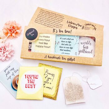 Tea Gift For Girlfriend | Handmade Girlfriend Birthday Gift | Letterbox Gift For Her, 7 of 11