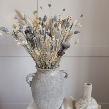 Grey Dried Flower Arrangement With Bunny Tails, 7 of 7