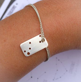Personalised Constellation Mini Dog Tag Bracelet, 2 of 3