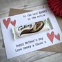 Personalised Nanny Happy Mother's Day Chocolate Card, thumbnail 3 of 3