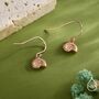 Sterling Silver Ammonite Shell Dangle Earrings, thumbnail 5 of 11