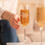 Personalised Engraved Flute, Custom Cocktail Glass Gift For Friends, thumbnail 5 of 10