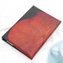 A6 Lotus Leaf Leather Notebook, thumbnail 1 of 12