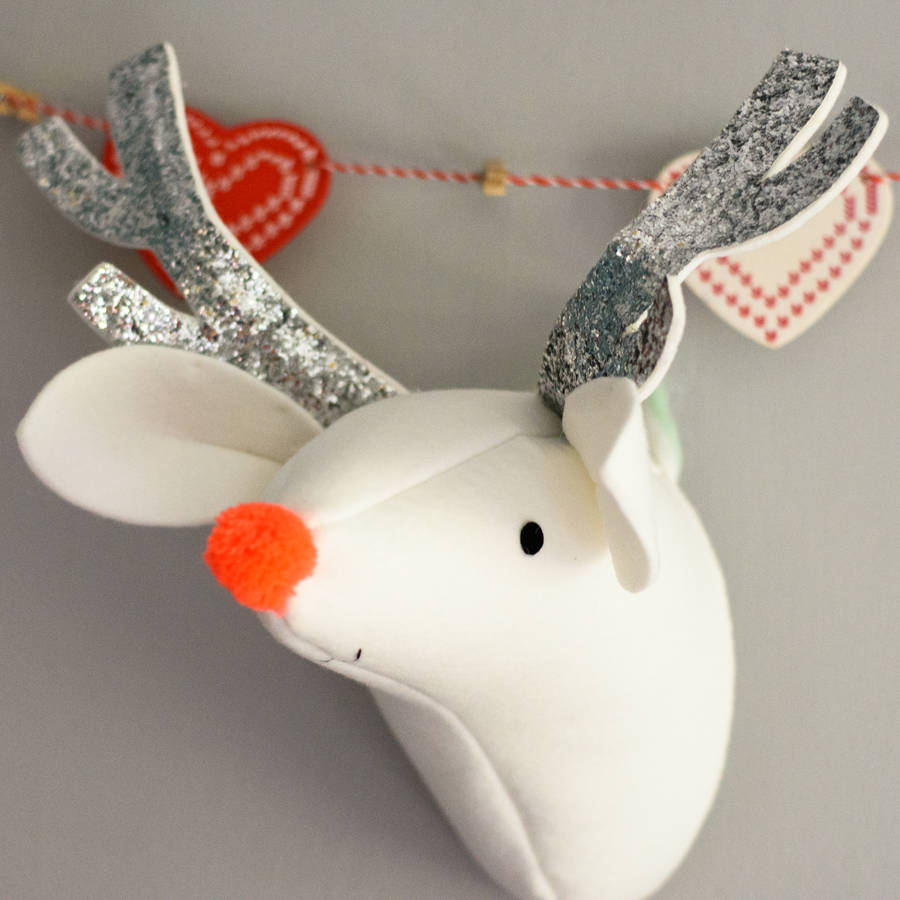 Christmas Reindeer Head By Frolic and Cheer  notonthehighstreet.com