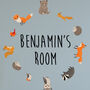 Personalised Woodland Animal Wall Sticker Room Decor, thumbnail 2 of 2